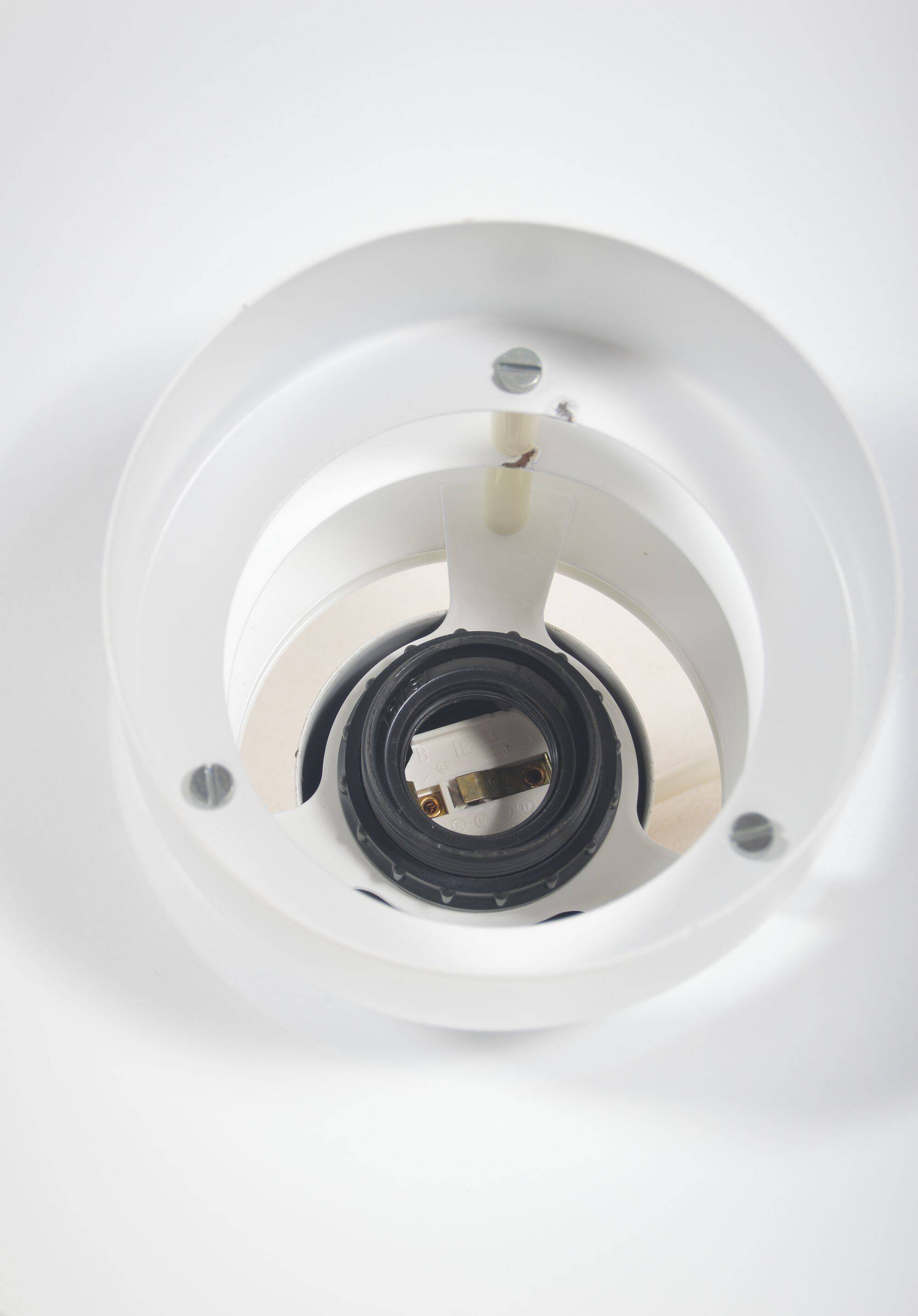 Danish hanging lamp by Horn, model 776 (white), 1970s