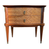 Table de chevet bois et vernis laqué, années 50.