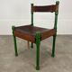 Stretched leather safari chair, 60s Jungle Chic style