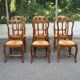 6 dining chairs in Louis XV style from the 1970s.