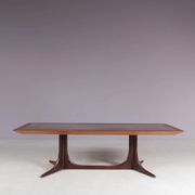 Table basse en bois avec cuivre des années 1960, Danemark