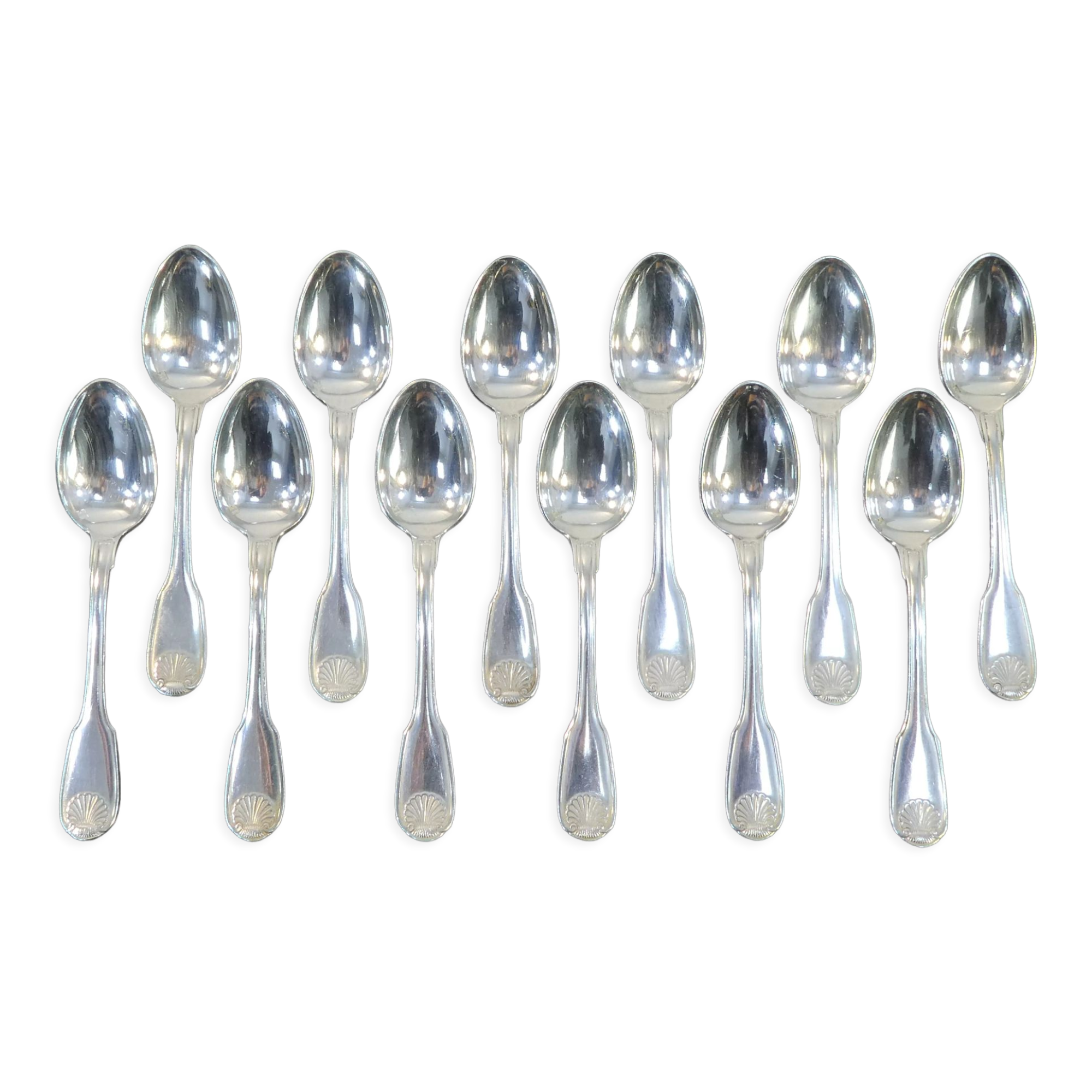 12 mocha spoons christofle model vendome