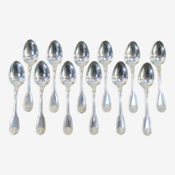 12 mocha spoons christofle model vendome