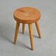 Pair of pine stools by René Martin, France, circa 1965
