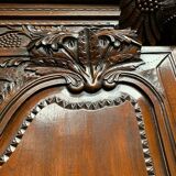 Norman wardrobe of ancient wedding. mahogany.
