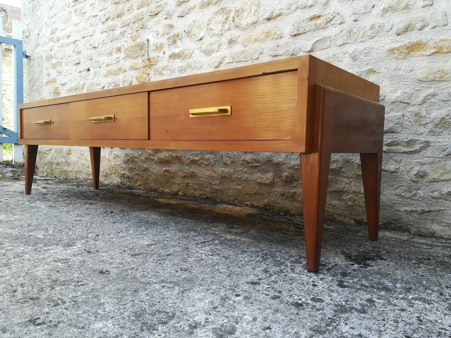 Low teak sideboard