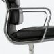 Black Herman Miller Original Eames EA408S ‘Soft Pad’ Desk Aluminium Chair