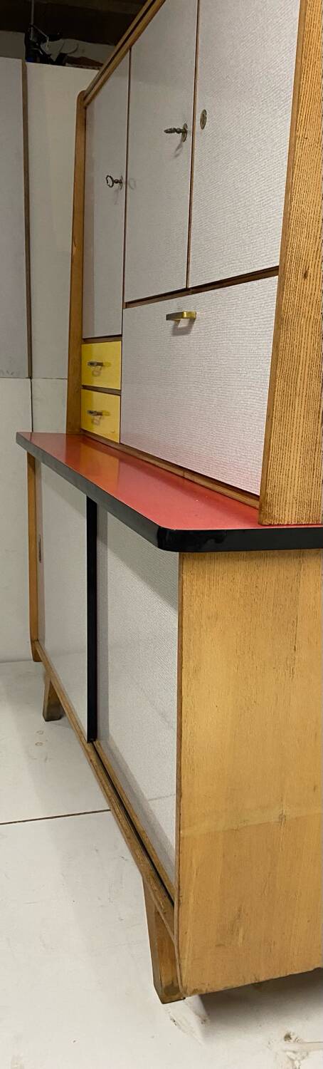 Vintage kitchen buffet with compass legs