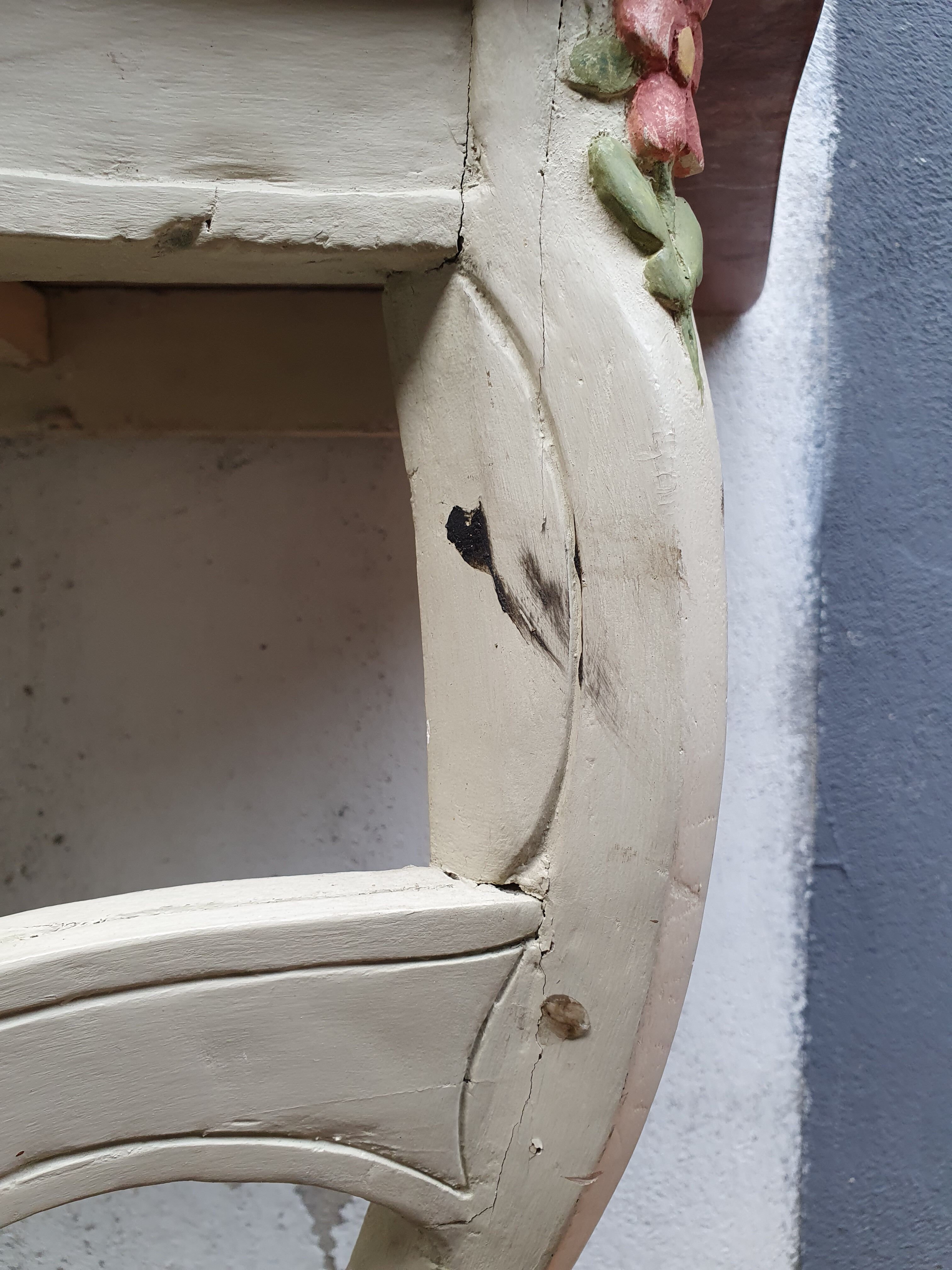 Louis XV style console - painted wood - 20th