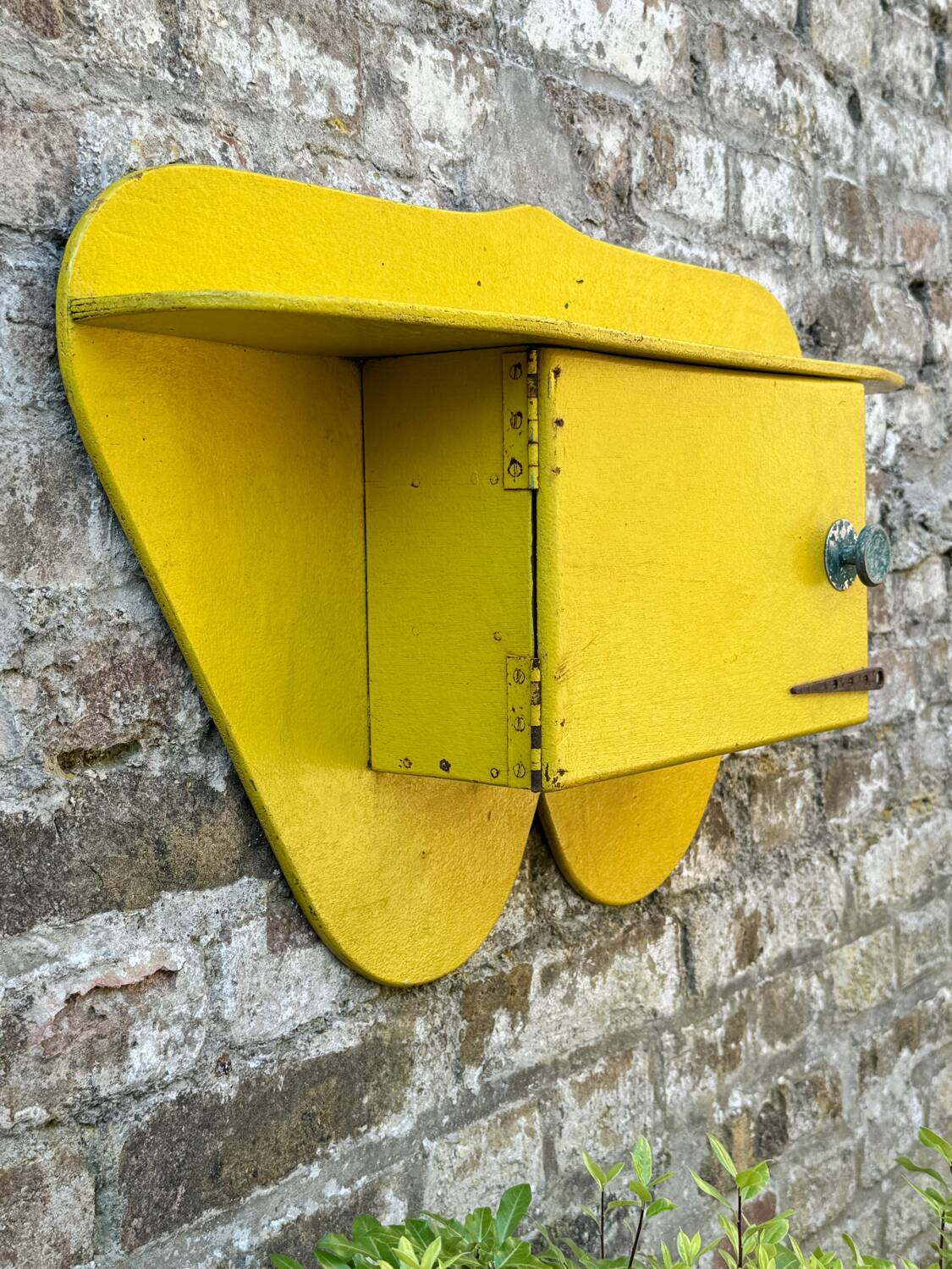 Old small vintage storage shelf