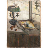 Still Life with Fish, Ginette Rapp (1928 - 1998)