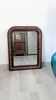 Antique Louis-Philippe mirror in blackened wood with a burl effect – 67x52 cm