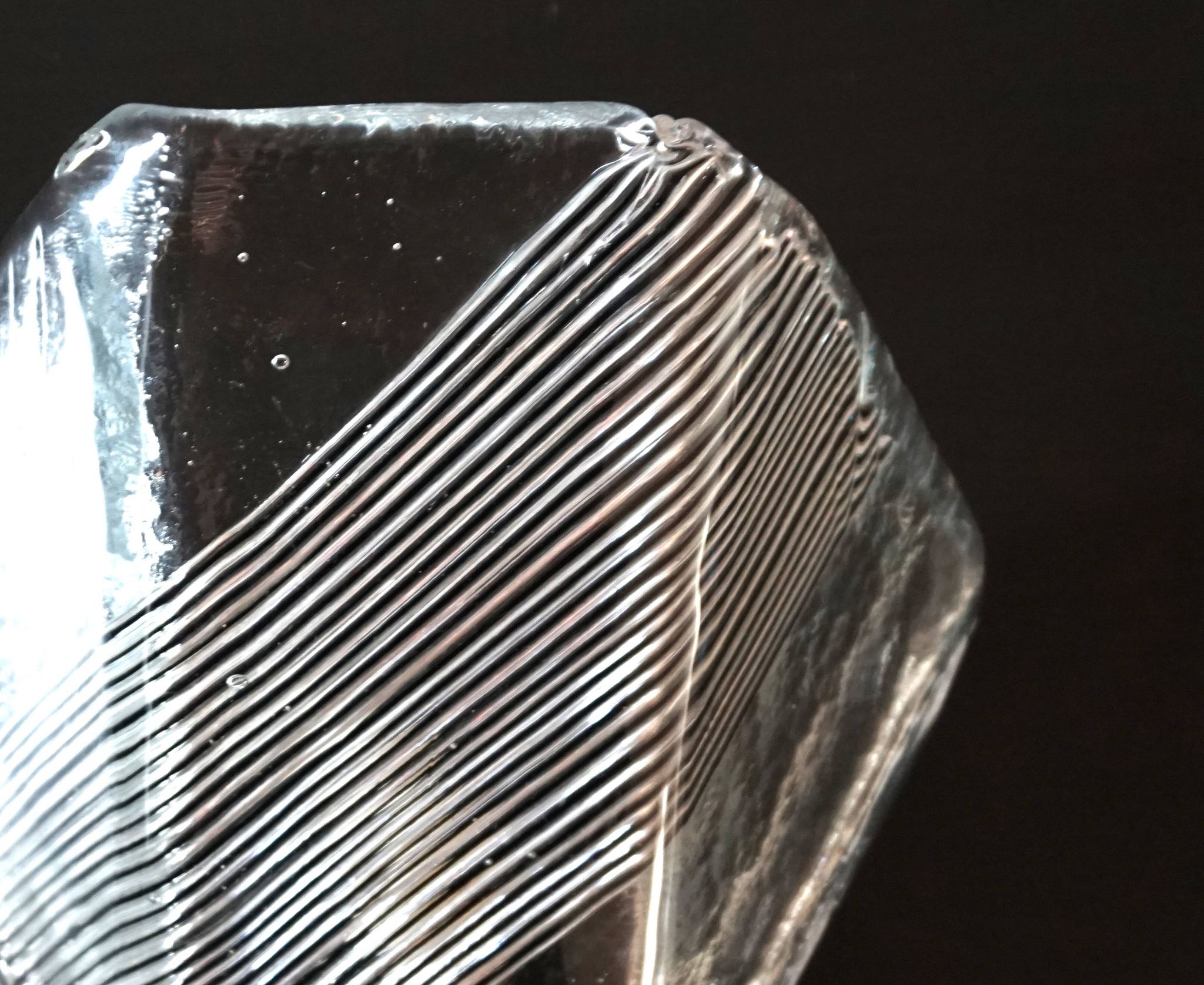 Applique en verre de Murano glacé Vetri, 1970