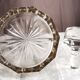 Old crystal round carafe
