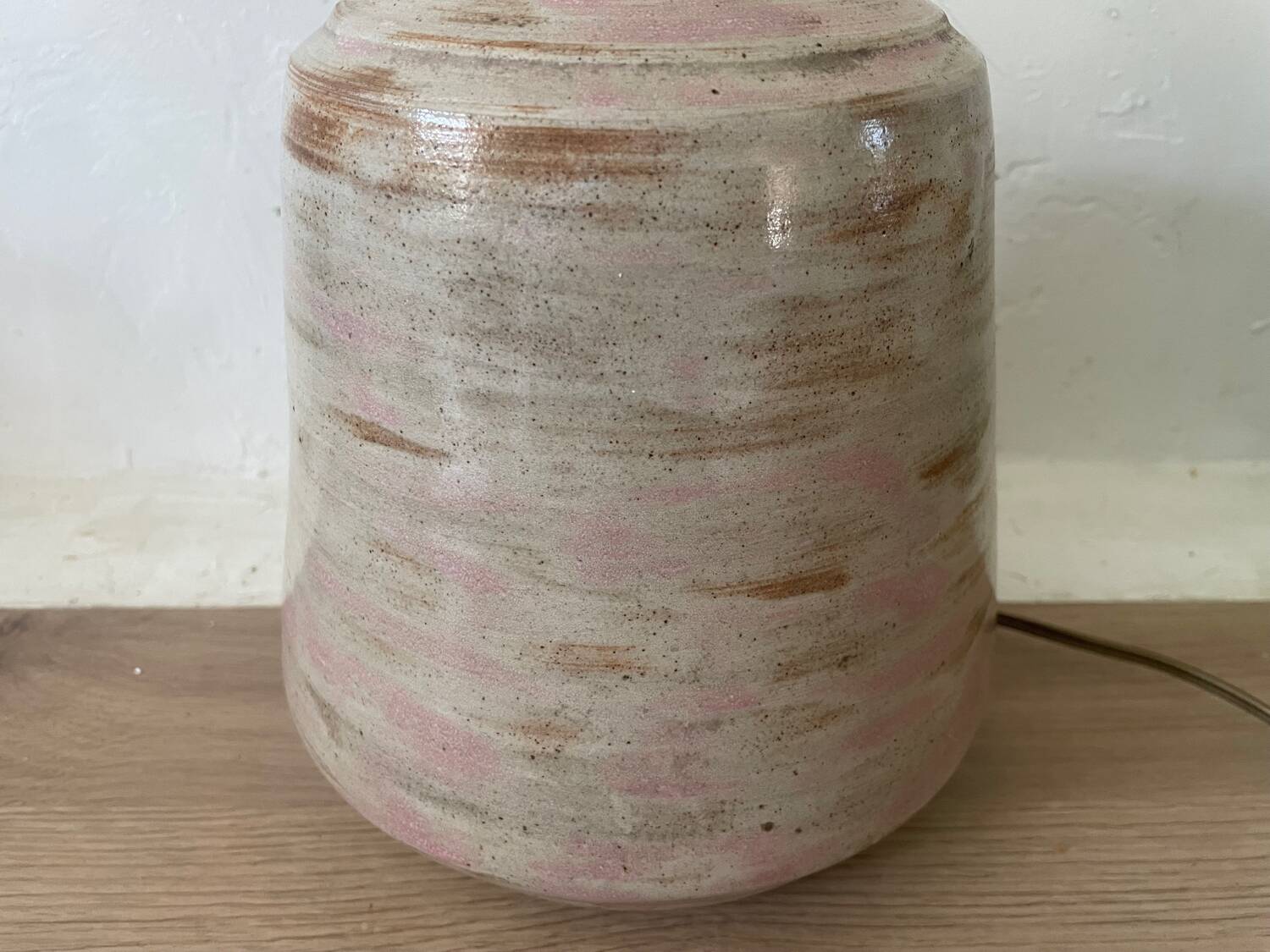 Vintage glazed ceramic lamp