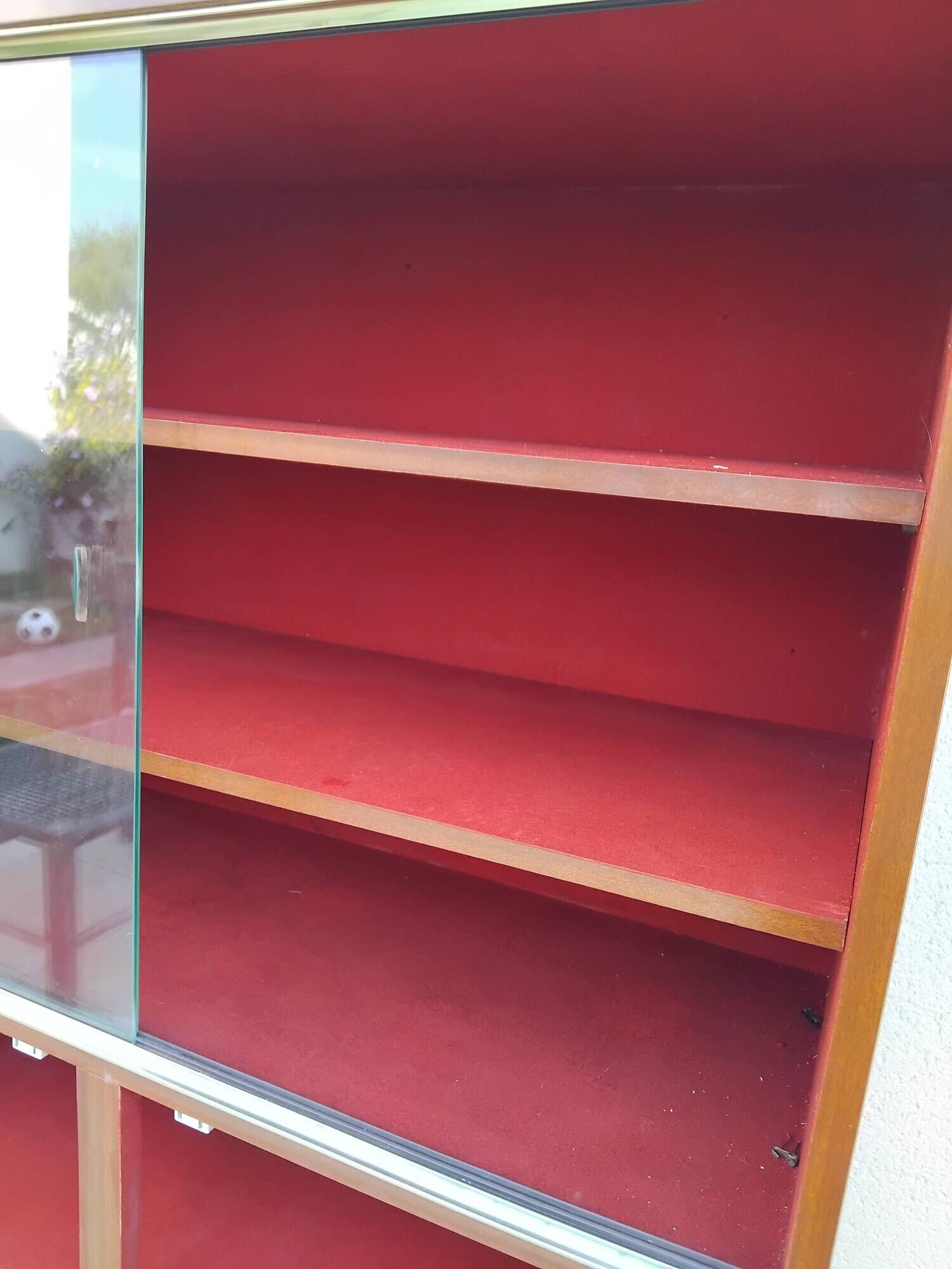 Vintage Scandinavian display cabinet bookshelf