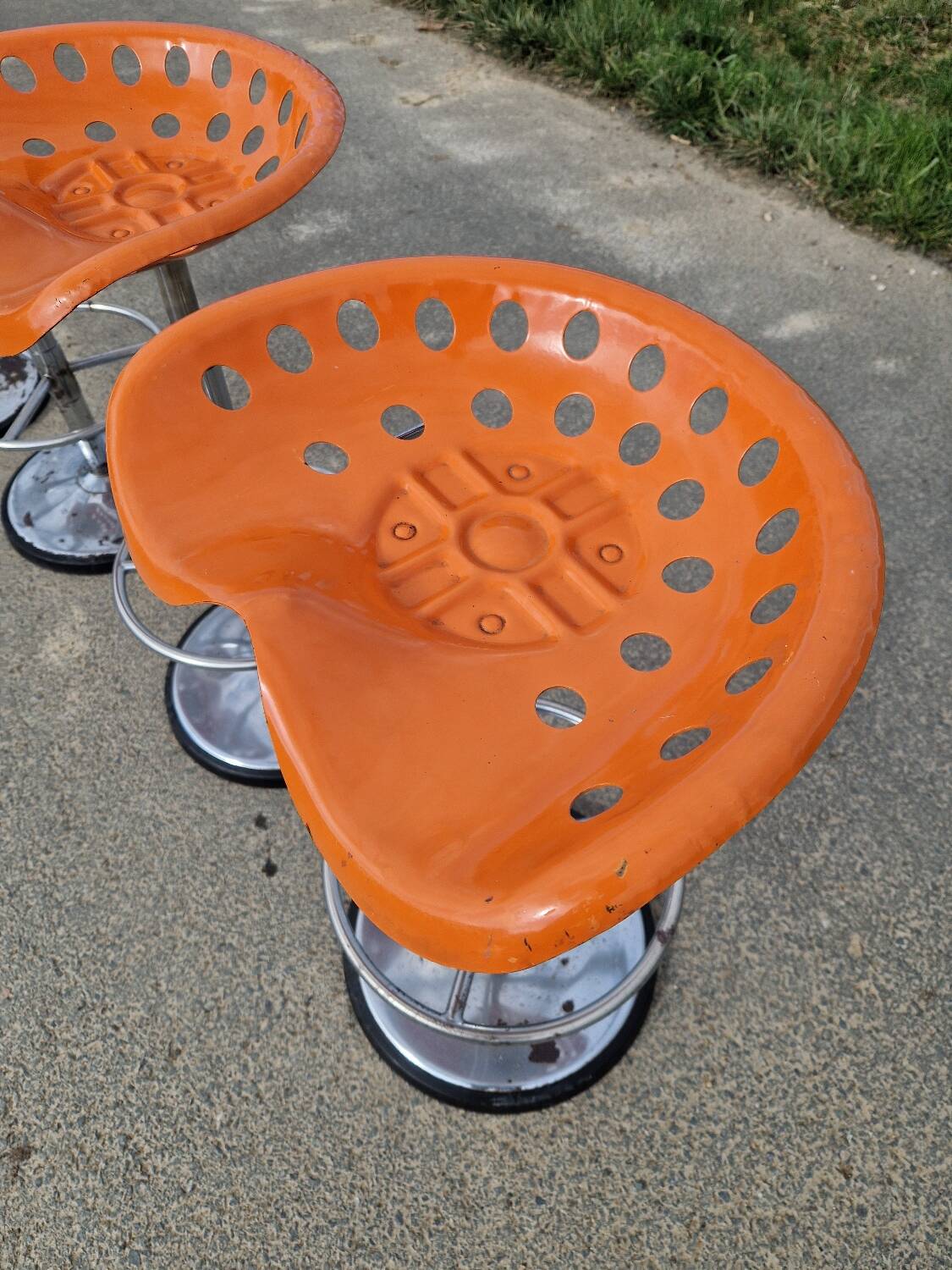 Set of 4 bar stools by Etienne Fermigier for MIRIMA