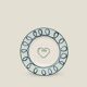 Set of 4 Heart Bread Plates / Coasters