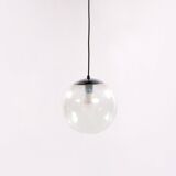 Glass globe hanging lamp by Doria Leuchten, 1970s