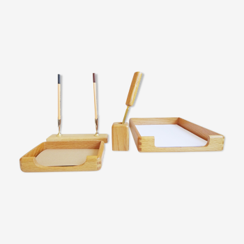 Wooden desk set