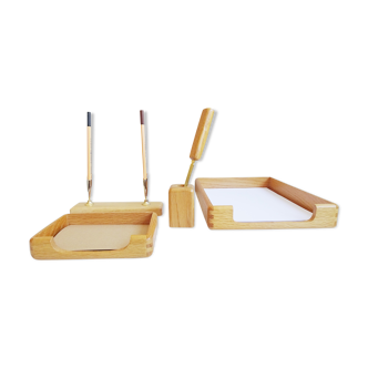 Wooden desk set