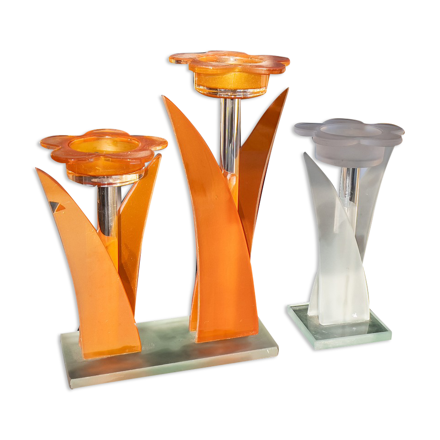 Vintage chandeliers 70 glass