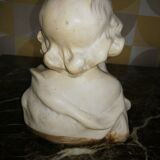 Sculpture Bust girl in plaster