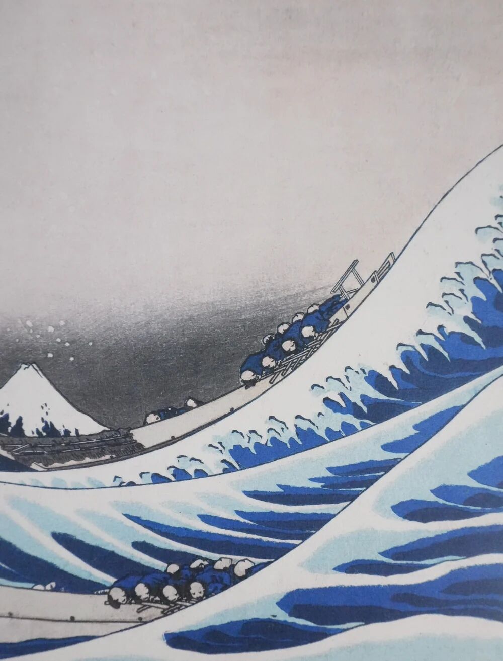 Katsushika Hokusai: The Great Wave off Kanagawa, signed lithograph