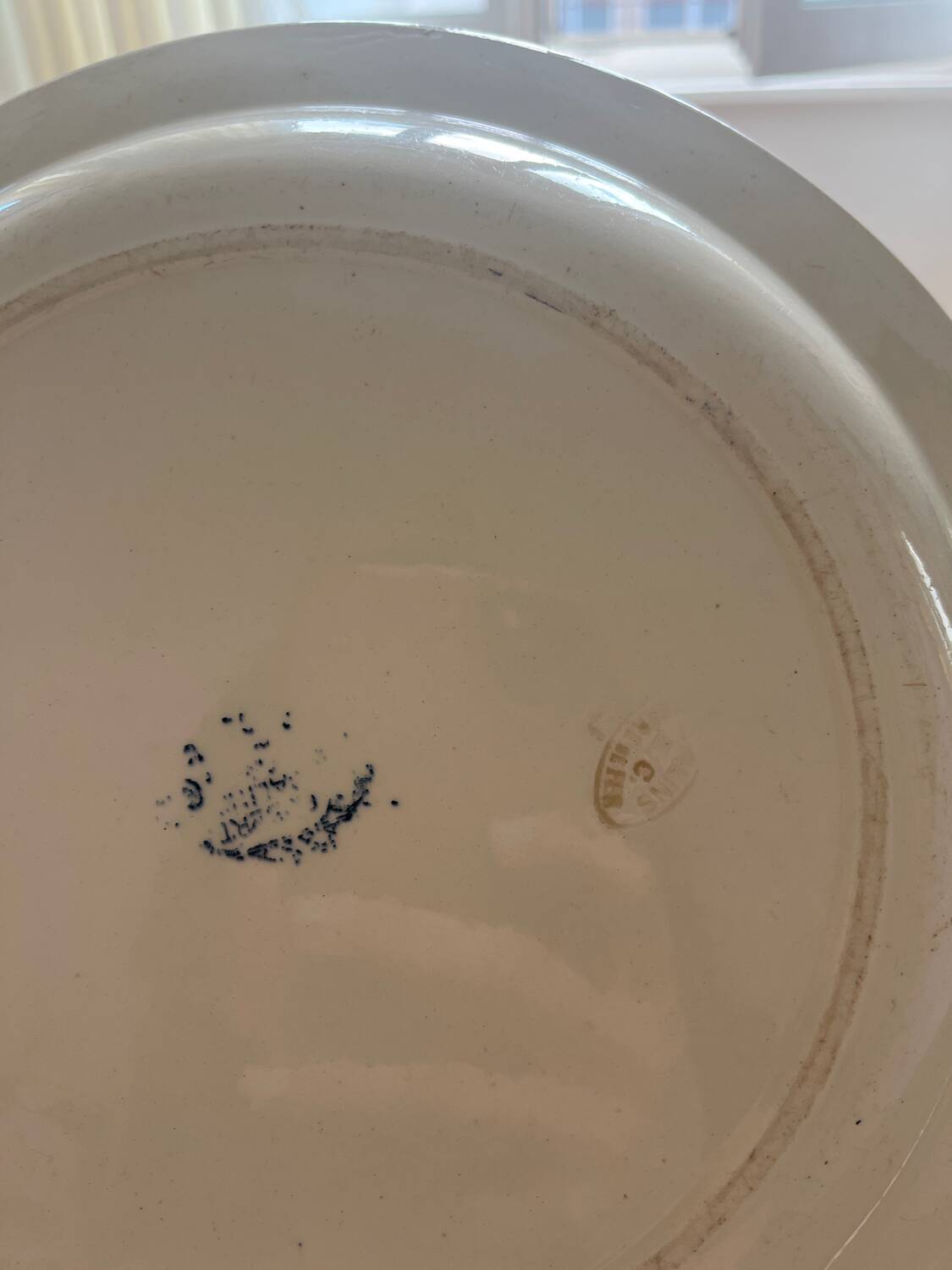 Pair of ironstone dishes