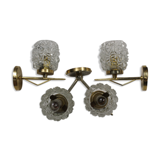Lot de trois appliques