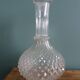 Vase carafe en verre décor pointe de diamant ananas