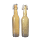 2 bouteilles Brasserie verre ambré