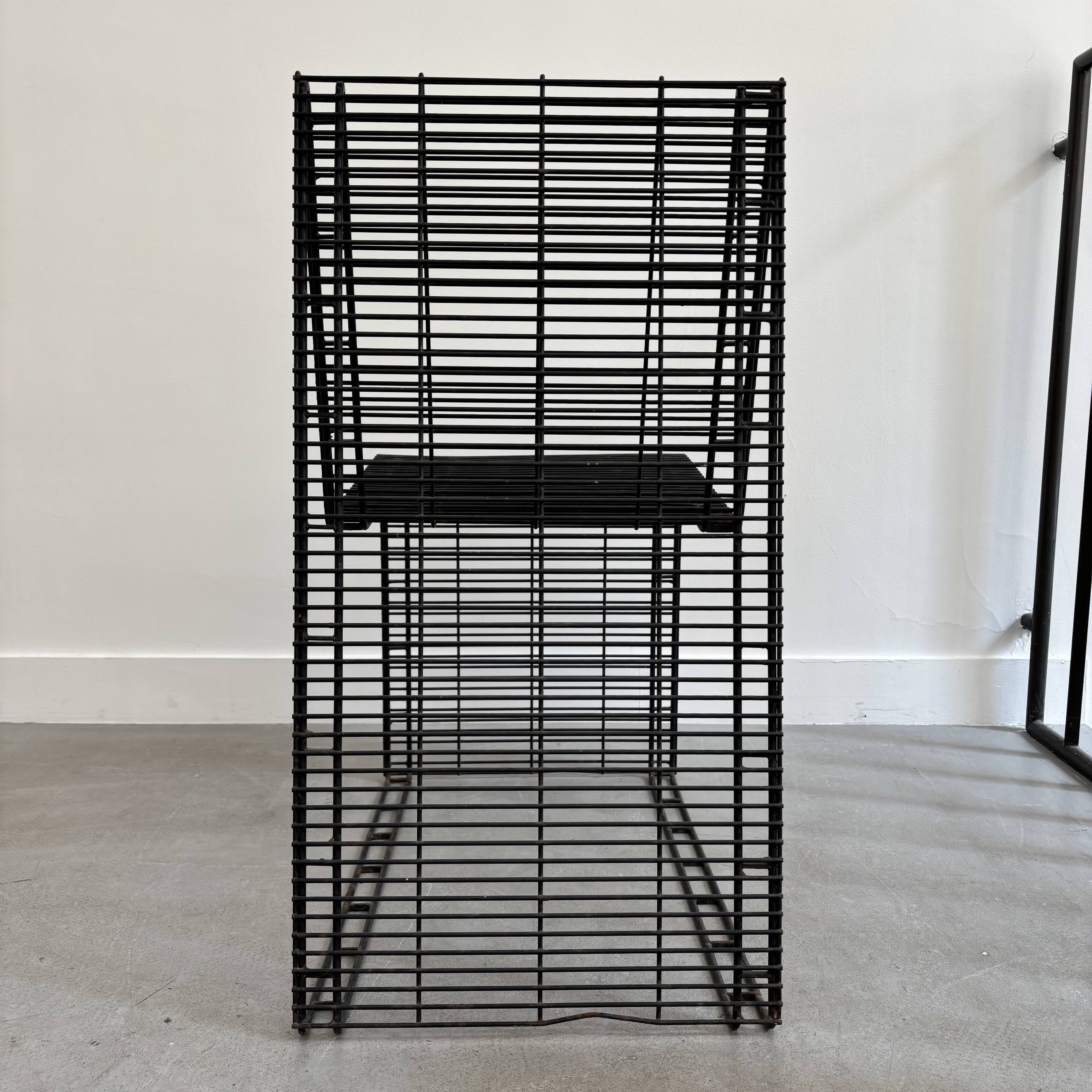 Graphic metal armchair