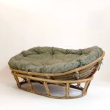 Bamboo and rattan sofa from the 70s.