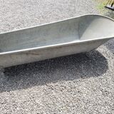 Old zinc bathtub