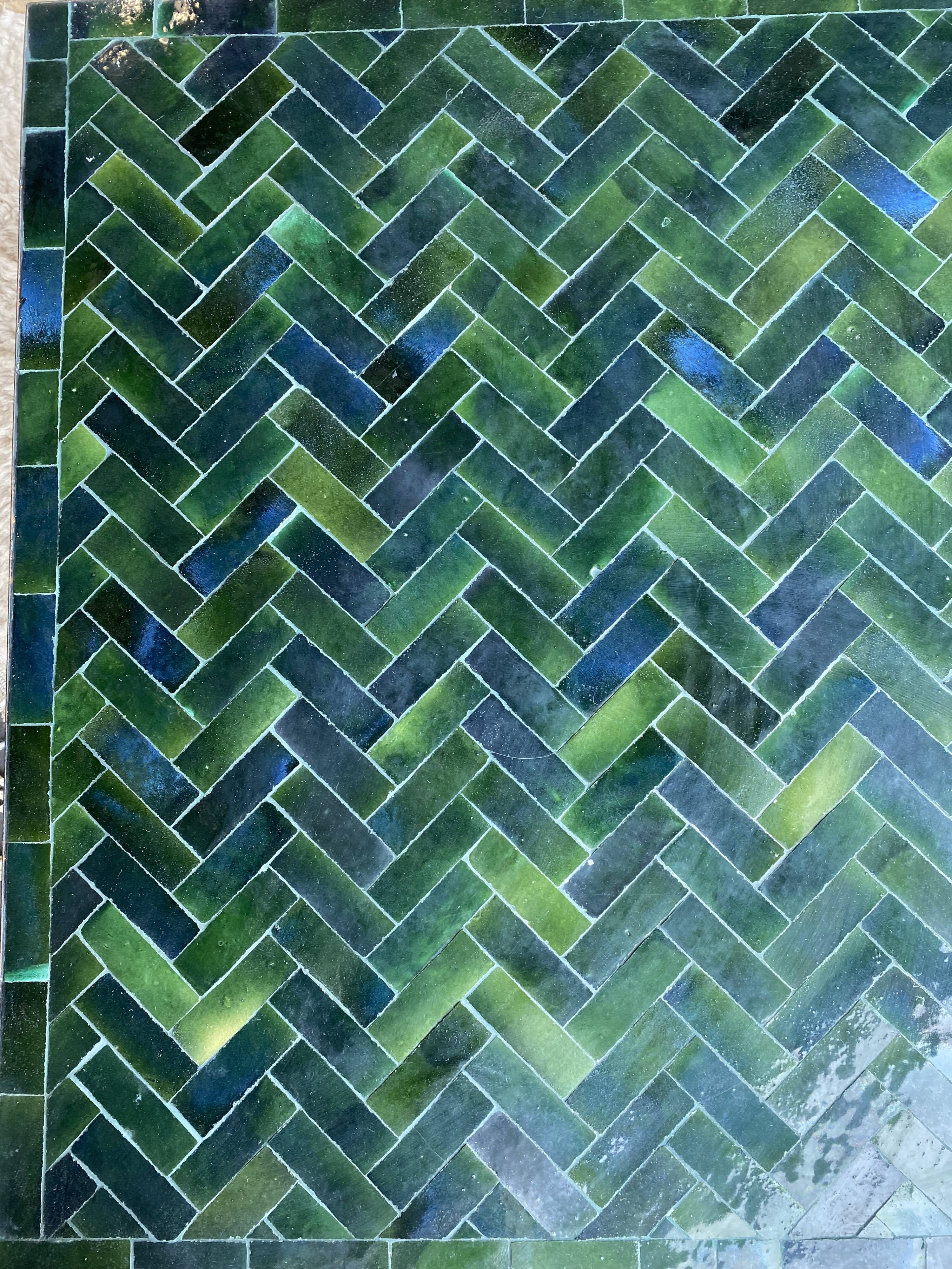 100x100x33 cm artisan zellige table