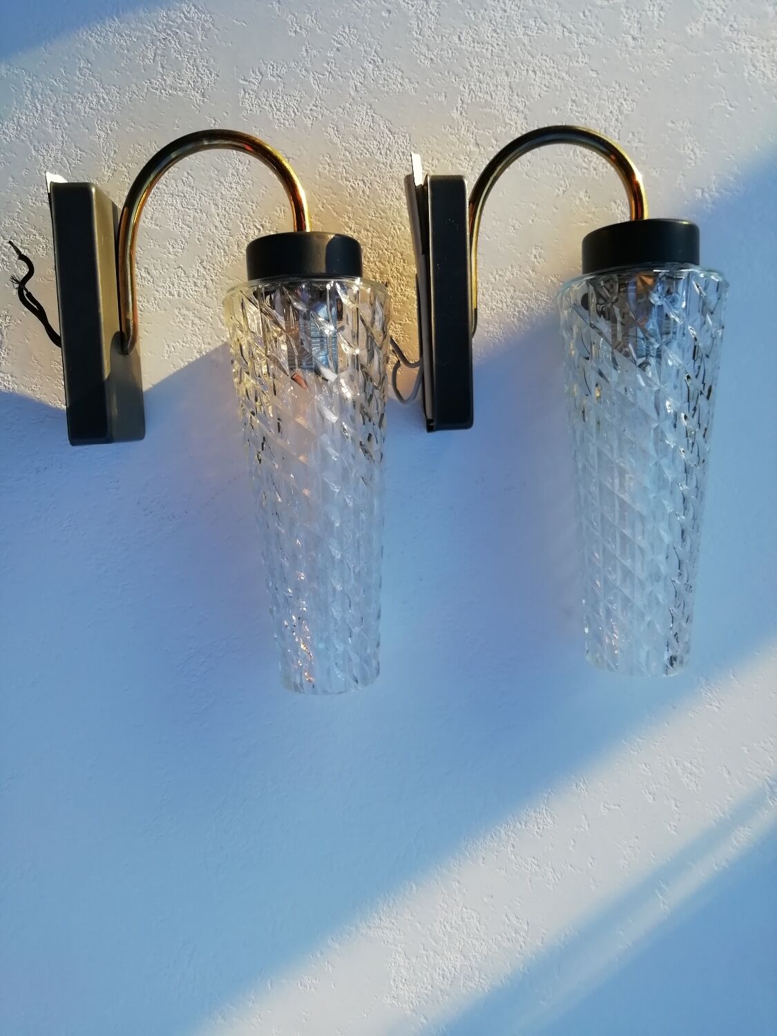 Pair of tulip sconces