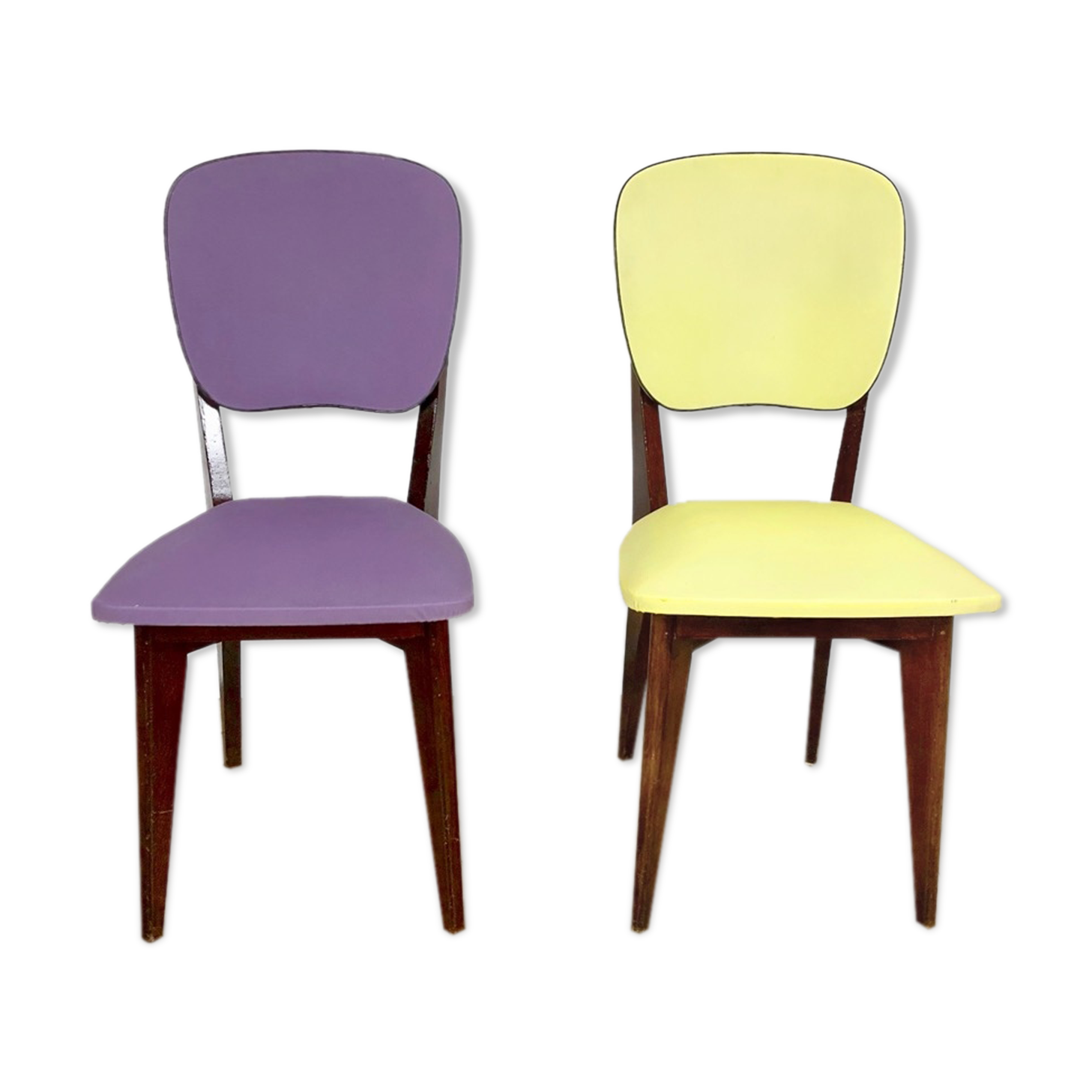 Colorful chair duo
