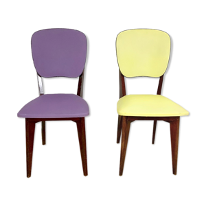 Duo de chaises colorées