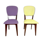 Colorful chair duo
