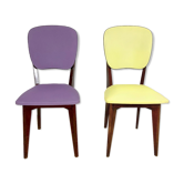 Duo de chaises colorées