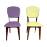 Colorful chair duo