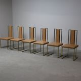 Set of 6 dining chairs by Renato Zevi, Italy 1970s