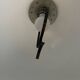 Suspension champignon Space Age en plexiglas Dijkstra Mid Century
