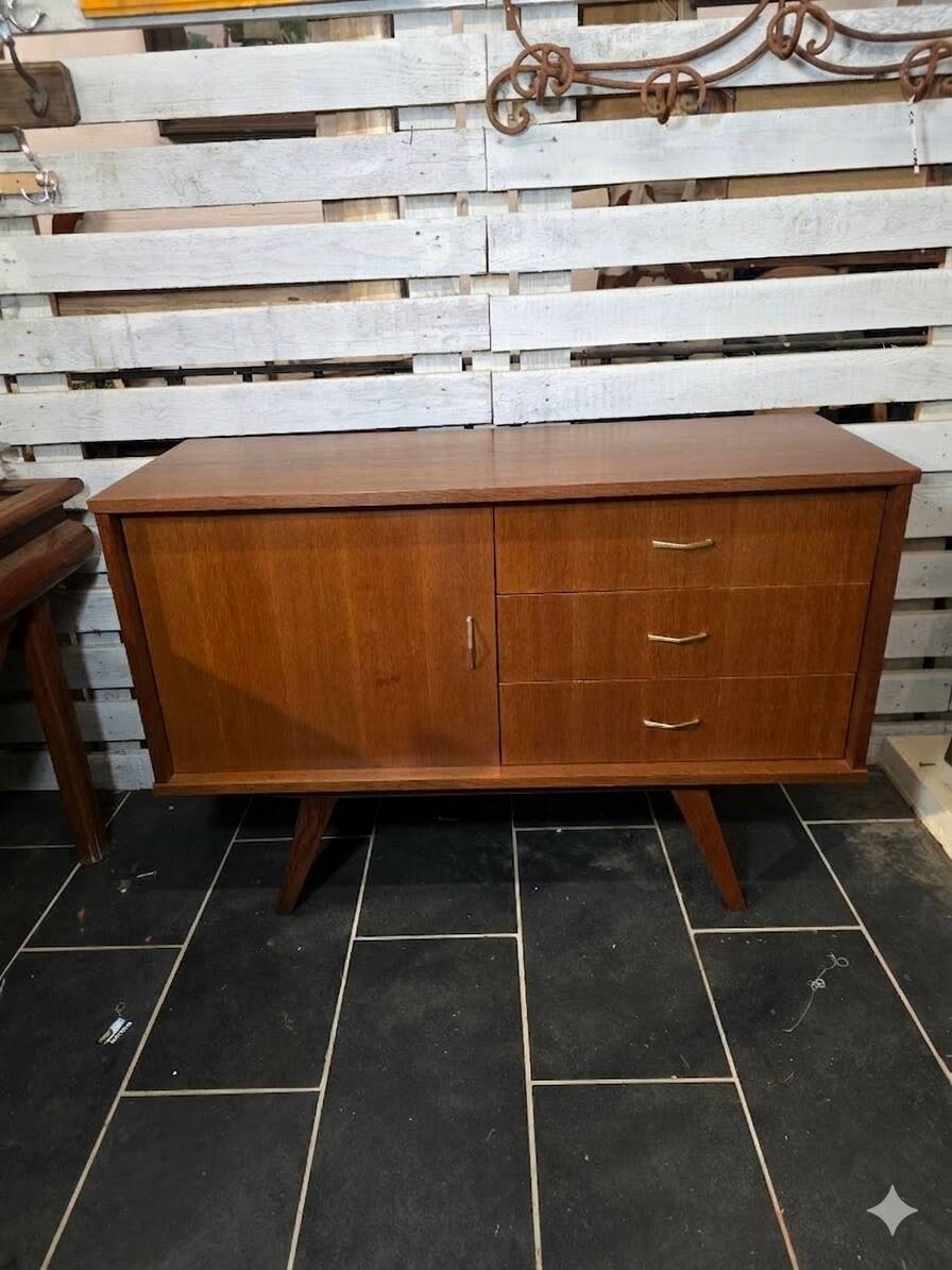 Vintage oak enfilade from the 1960s.