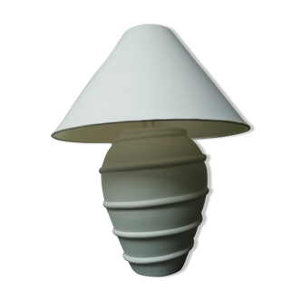 Matte white ceramic lamp