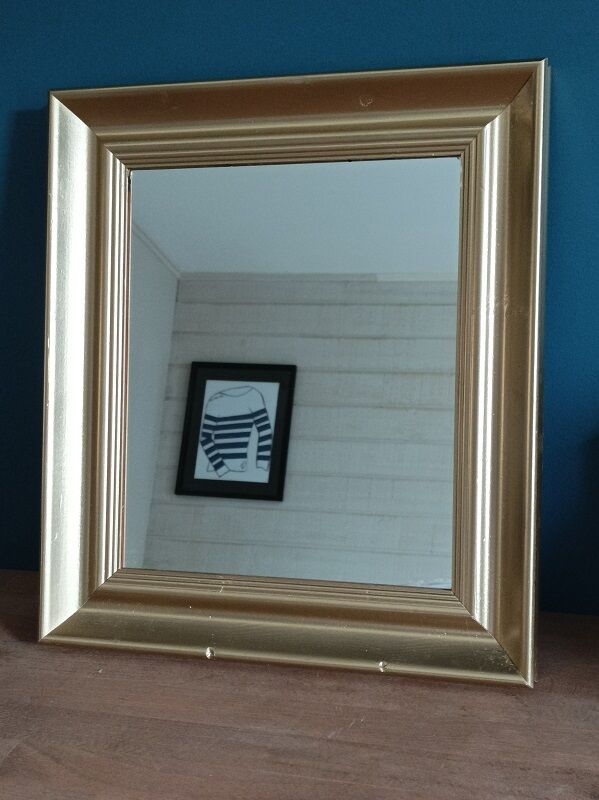 Mirror in solid wood 36x41cm