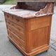 Commode chêne et marbre
