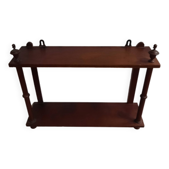 Etagere murale en acajou