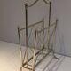 Brass magazine rack. Maison Jansen